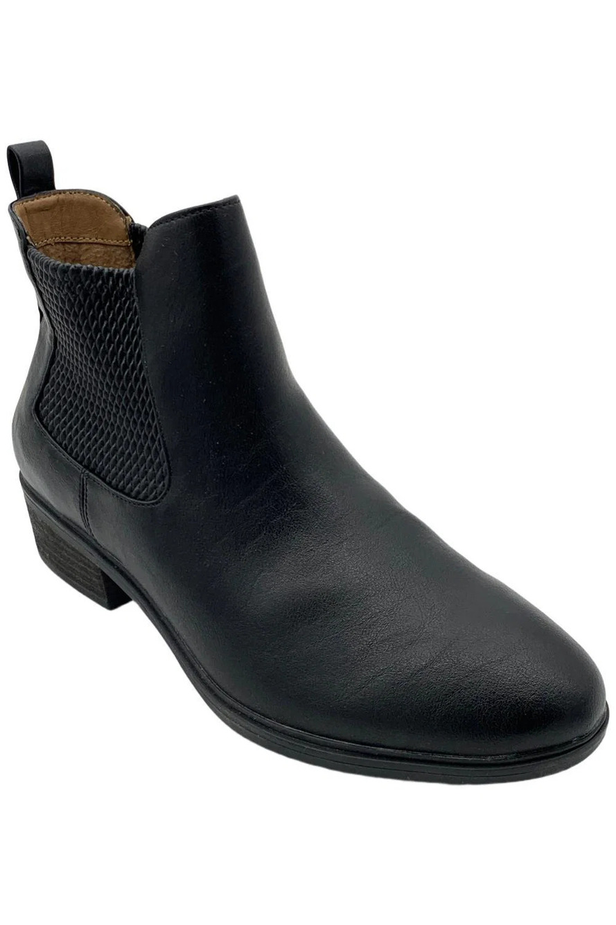 Eurosoft Women's Cailyn Chelsea Boot Black - Medium